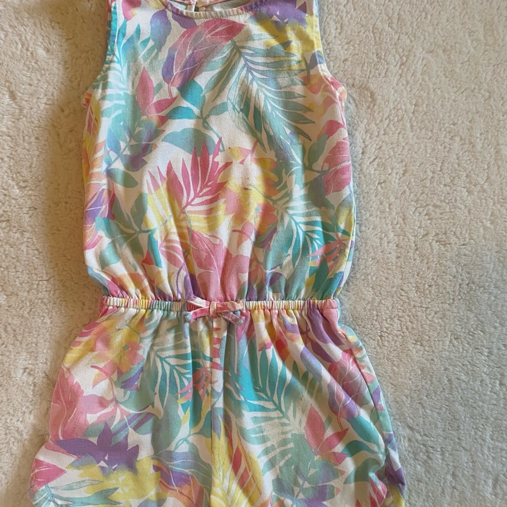 Colorful Tropical Kids Romper